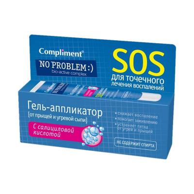 Compliment SOS 25мл гель-аппликатор от прыщей и угревой сыпи