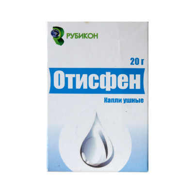 Отисфен 40мг/10мг  20г уш.капли
