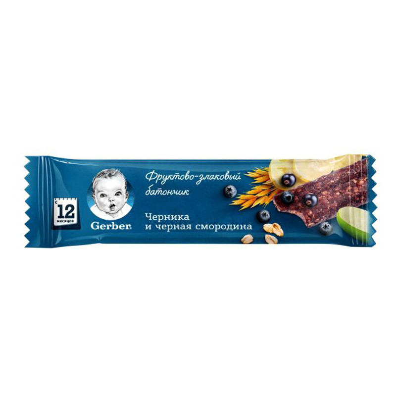 Гербер DoReMi батончик Черника и черная смородина