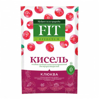 Кисель Клюква 50г саше Fit Effectum