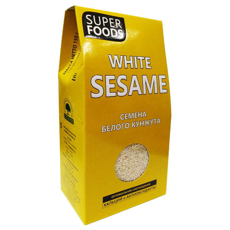 Семена кунжута белого 150 г (White Sesame Seeds)
