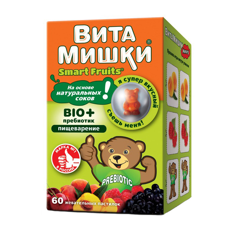 ВитаМишки BIO+ пастилки жевательные 60 шт