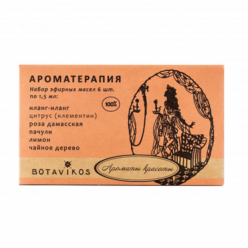 Botavikos ATSet Ароматы красоты набор 100% эфирных масел 6х1,5 мл