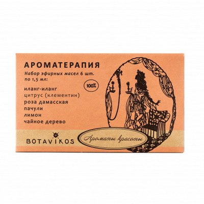 Botavikos ATSet Ароматы красоты набор 100% эфирных масел 6х1,5 мл