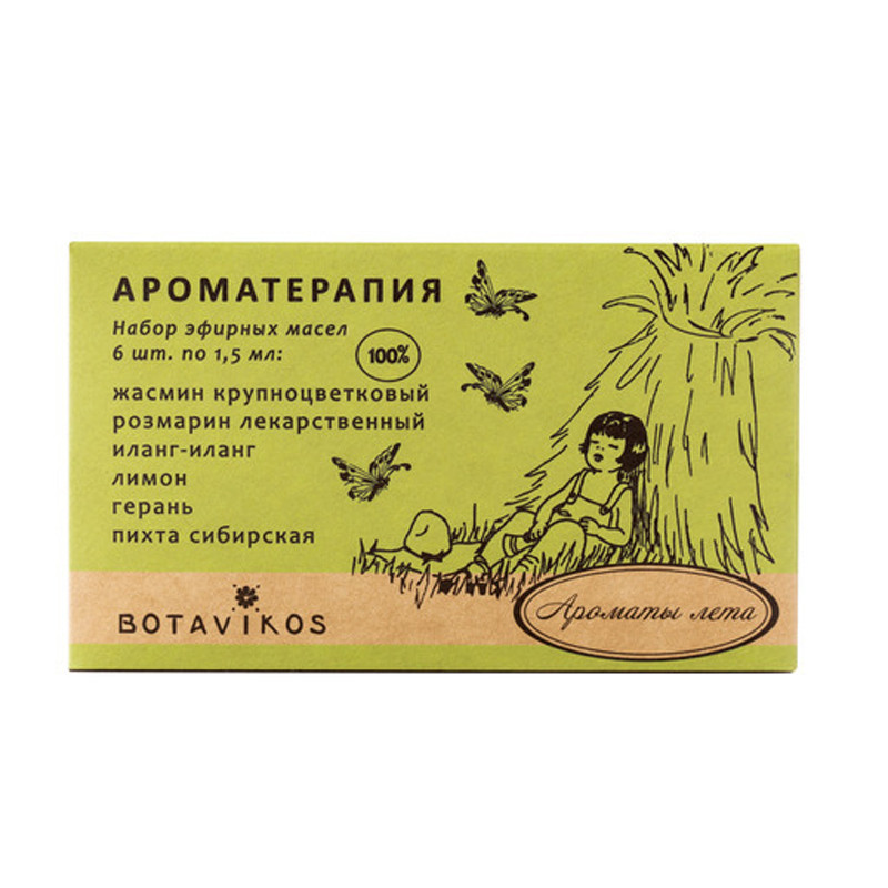 Botavikos ATSet Ароматы лета набор 100% эфирных масел 6х1,5 мл