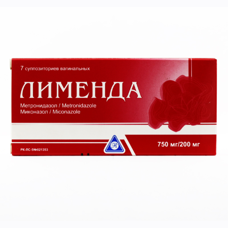 Лименда 750мг/200мг №7 супп. вагин.