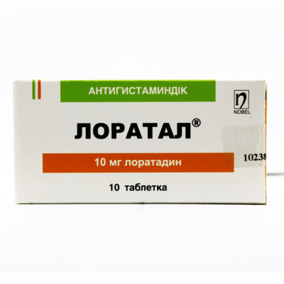 Лоратал® таблетки 10 мг 10 шт Нобел