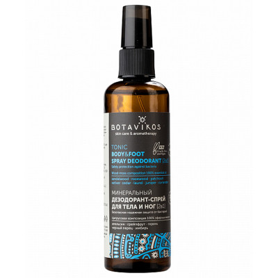 Botavikos Минеральный дезодорант-спрей для тела и ног Aromatherapy Tonic 100 мл