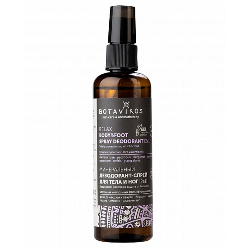 Botavikos Минеральный дезодорант-спрей для тела и ног Aromatherapy Relax 100 мл