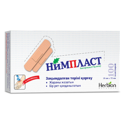 Нимпласт 19мм х 72мм №100 пластырь