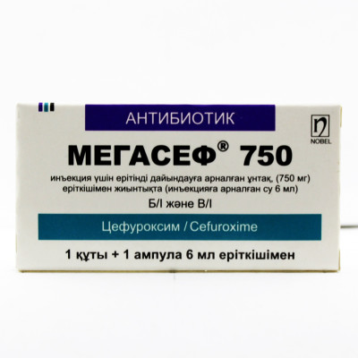 Мегасеф 750мг № 1 пор. д/приг. Нобель