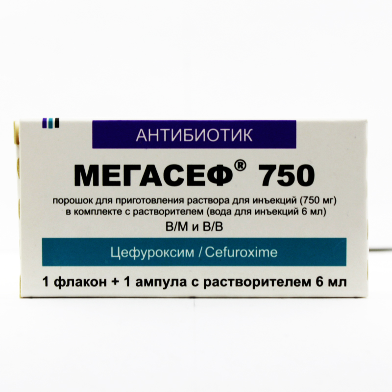Мегасеф 750мг № 1 пор. д/приг. Нобель