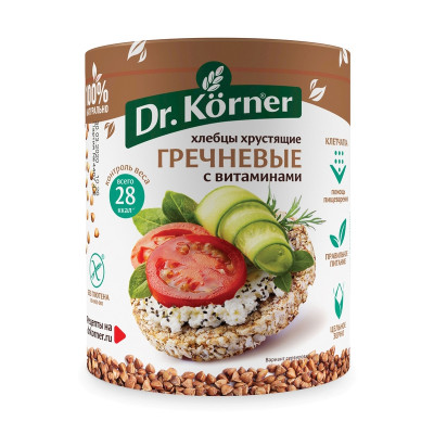 Хлебцы Dr.Korner Гречневые с витаминами 100гр