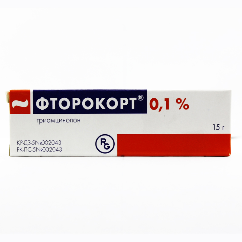 Фторокорт мазь 0,1% 15 гр