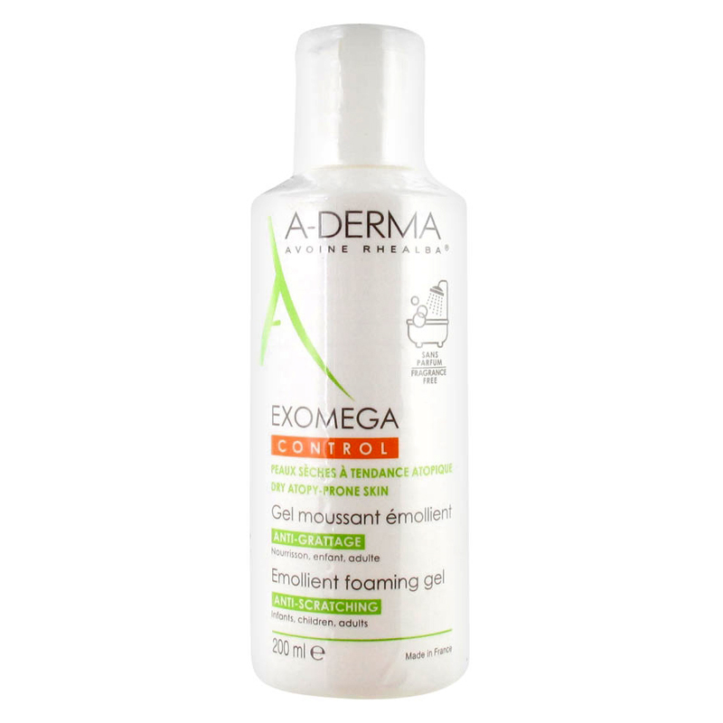 A-Derma Exomega Control Гель пенящийся смягчающий 200мл