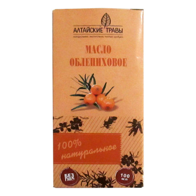 Масло облепиховое "Алтайские травы" 100мл.