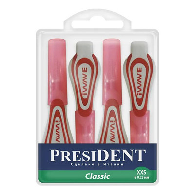Межзубные ершики President classic XXS 0.23mm 4шт