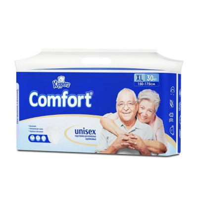 Kippers Comfort подгуз. для взр. with normal absorption 1450 gr XL-size 150-175 (30 шт. в упаковке)