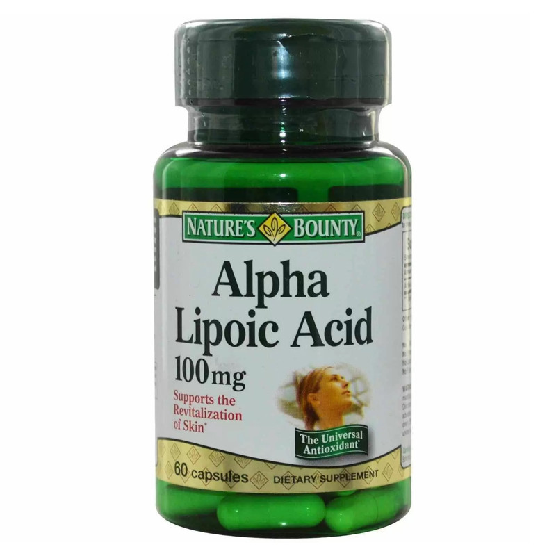 Nature^s Bounty Альфа-липоевая кислота 100мг №60 капс