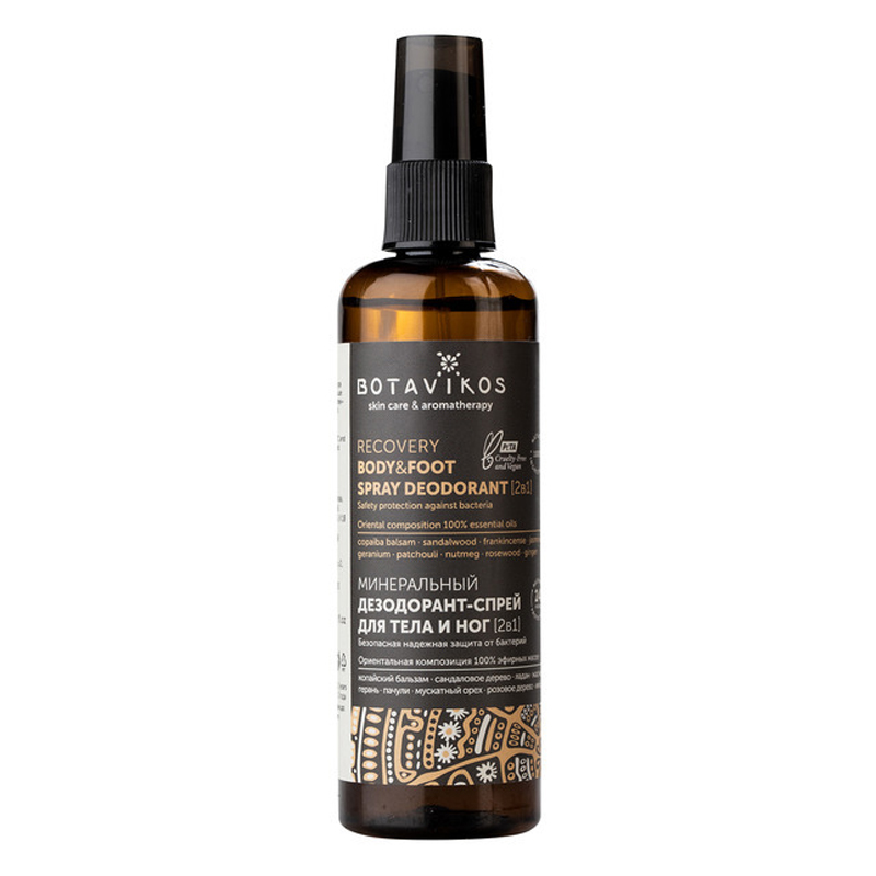 Botavikos Минеральный дезодорант-спрей для тела и ног Aromatherapy Recovery 100 мл