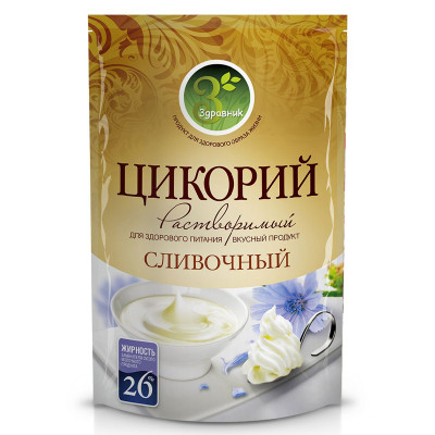 Цикорий натуральный сливочный 85гр ZIP-пакет Здравник