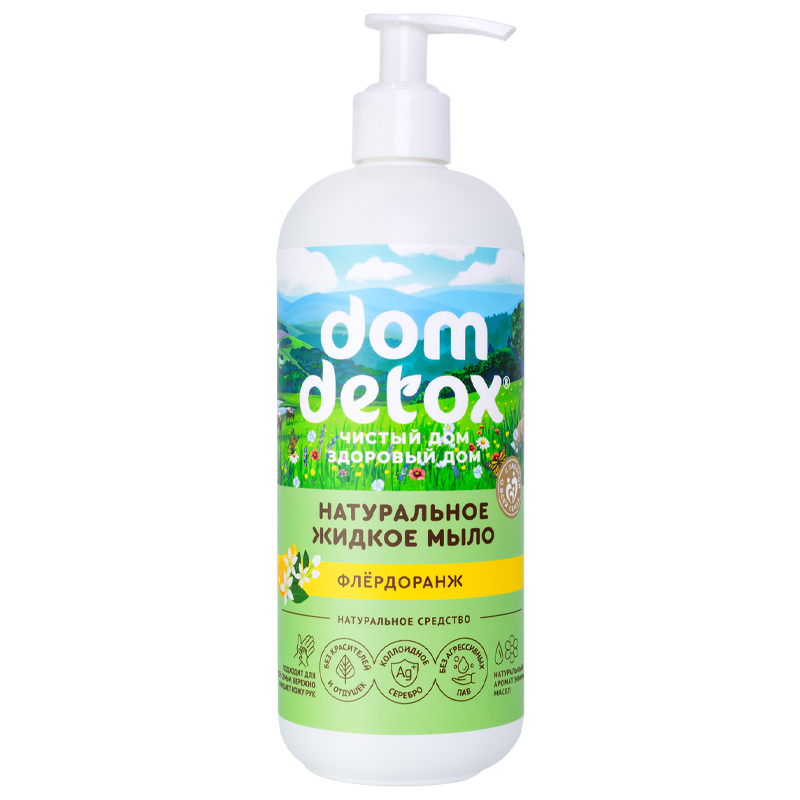 DomDetox Жидкое мыло Флердоранж ЗХ, 500г