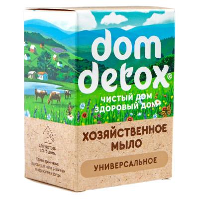 DomDetox Мыло хозяйственное Универсальное 250г: 2 куска по 125г