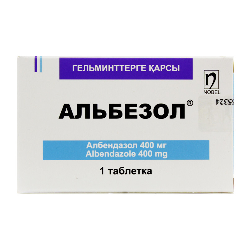 Альбезол® таблетка 400 мг 1 шт Нобел 