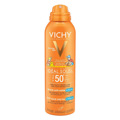 Виши Capital Soleil Детский спрей-вуаль анти-песок SPF50+ 200мл /58037