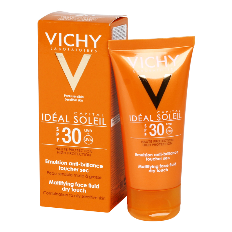 Виши Capital Soleil Эмульсия солнцезащитная матирующая для кожи лица 50мл SPF30