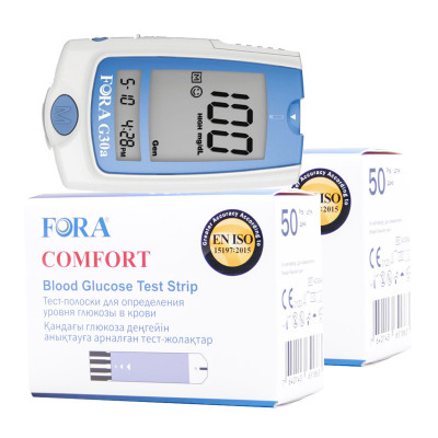 Тест-полоски  FORA COMFORT ACS042  №50 - 2шт + Глюкометр G30a