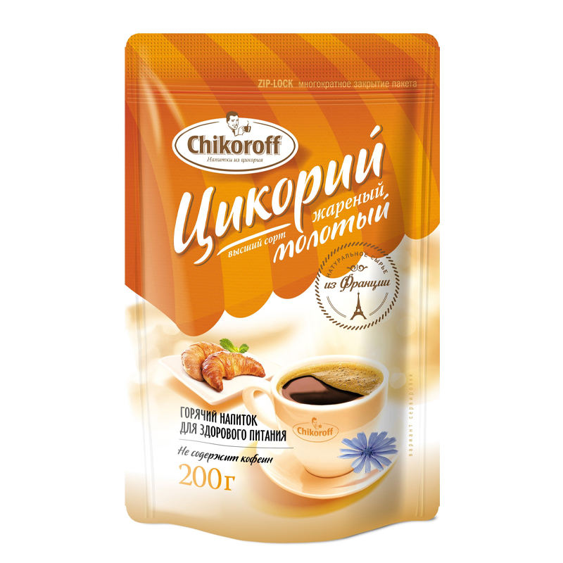 Цикорий натуральный Chikoroff 100гр  ZIP-пакет