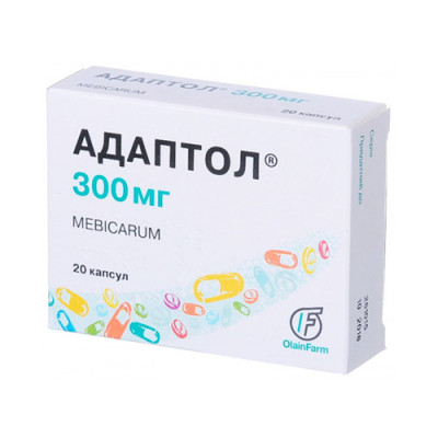 Адаптол 300 мг №20 капс