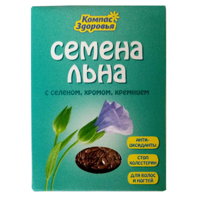 Семя льна с селеном хромом 200г.
