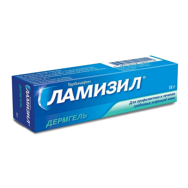 Ламизил Дермгель 1 % 15 г гель -  с доставкой по Алматы за 2 980 .