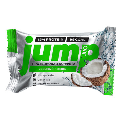 Конфета протеиновая JUMPBIO Сочный кокос 30г