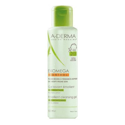 A-Derma Exomega Control Гель 2в1 смягчающий, очищающий 200мл