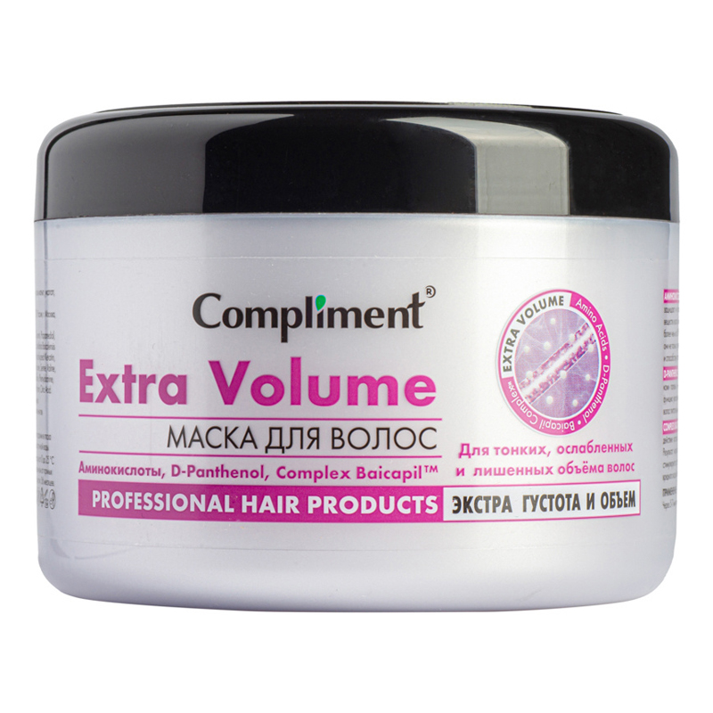 Compliment Маска д/волос экстра густота и объем Extra Volume 500мл