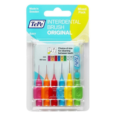 Межзубные ершики микс короткие блистер размер 0,45мм 6шт Original Mixed pack Blister