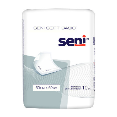 Пеленки SENI SOFT Basic 60 x 60 cm 10 шт