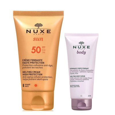 NUXE Набор SUN 2022 Крем SPF 50 + Скраб для тела 30мл