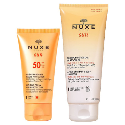 NUXE Набор SUN 2022 Крем SPF 50 + Шампунь-гель после загара 100мл