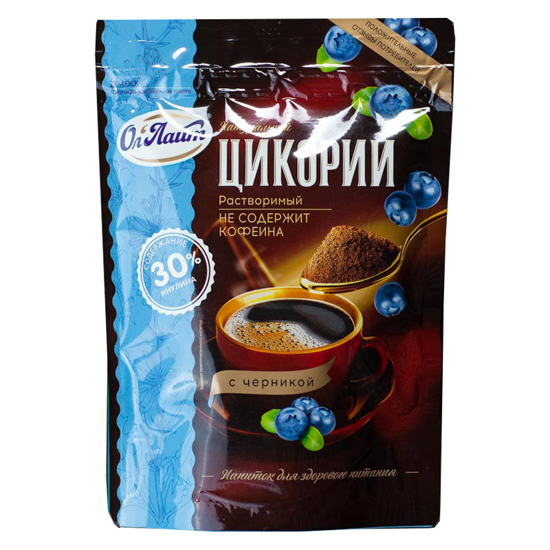 Цикорий Ол Лайт Черника 100гр  ZIP-пакет