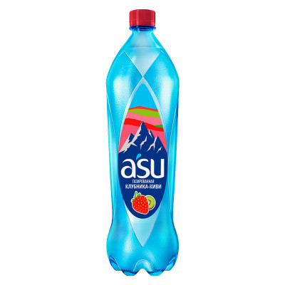 Вода A'SU 0,5л негазиров, со вкусом Клубники и Киви