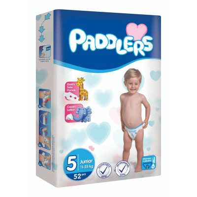 Подгузники Paddlers №5 Junior (11-18кг) 52шт