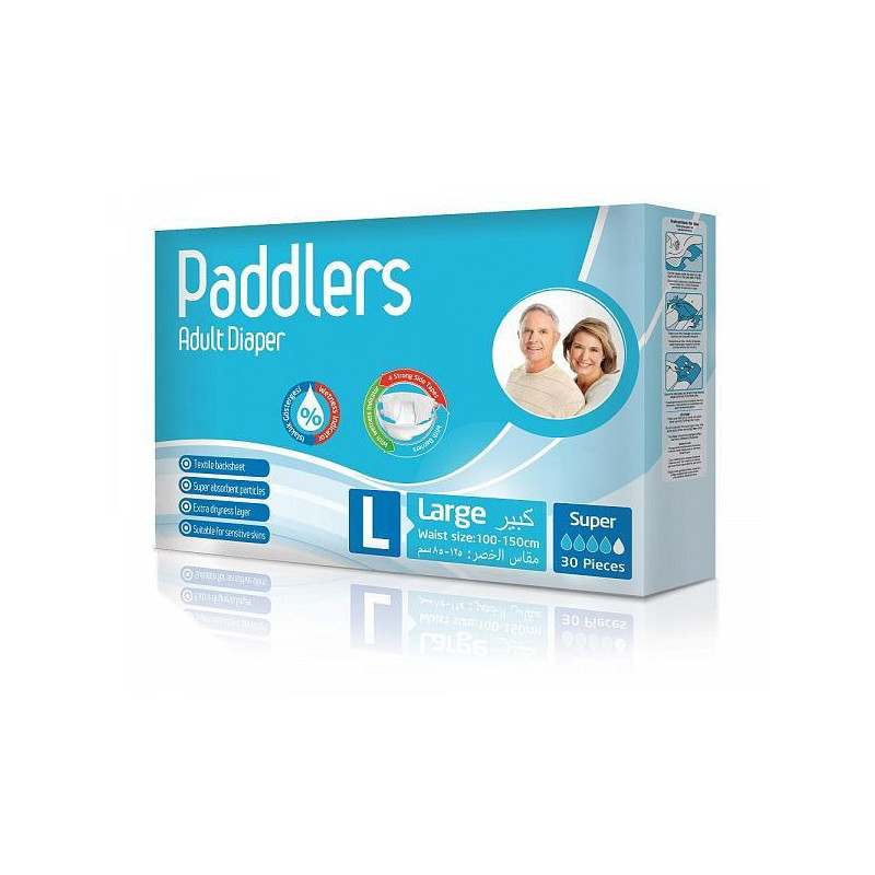 Подгузники Paddlers для взрослых L (100-150смг) 30шт
