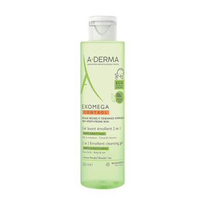 A-Derma Exomega Control Гель 2в1 смягчающий, очищающий 500мл