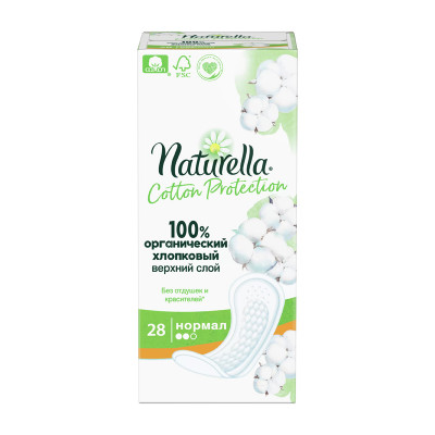 Ежедневные прокладки Naturella Cotton Protection нормал 28 шт