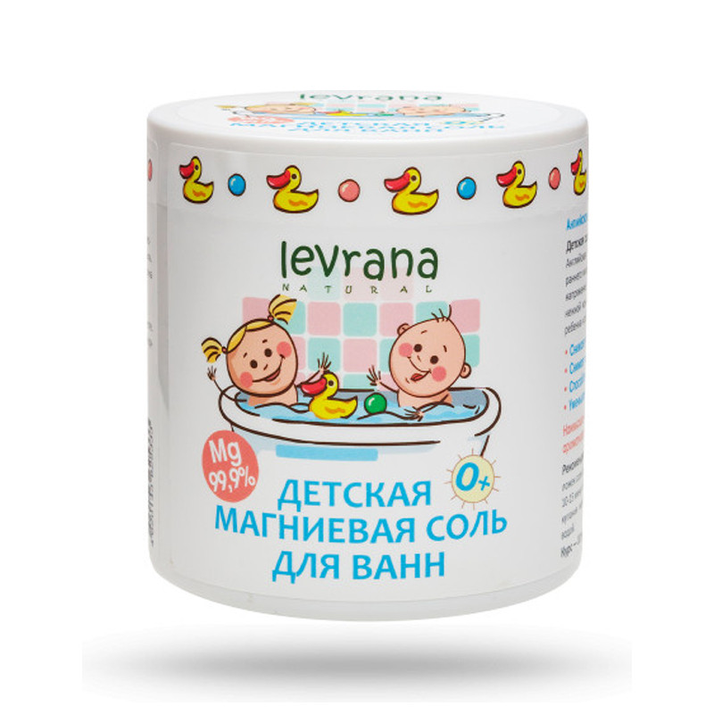 Levrana Детская соль магниевая для ванн, 0+, 500 г