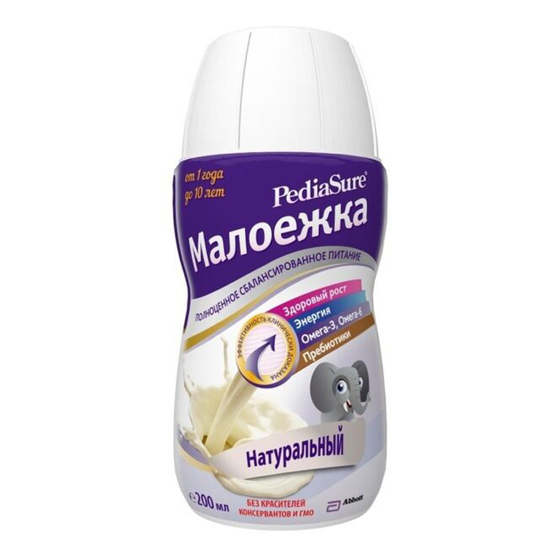 ПедиаШур Малоежка от 1 года до 10лет 200мл Натуральный вкус
